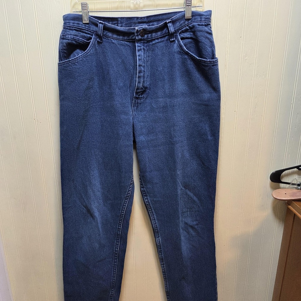 Gitano Jeans Womens 32 Blue Medium Wash Relaxed Tapered Cotton Denim Pants